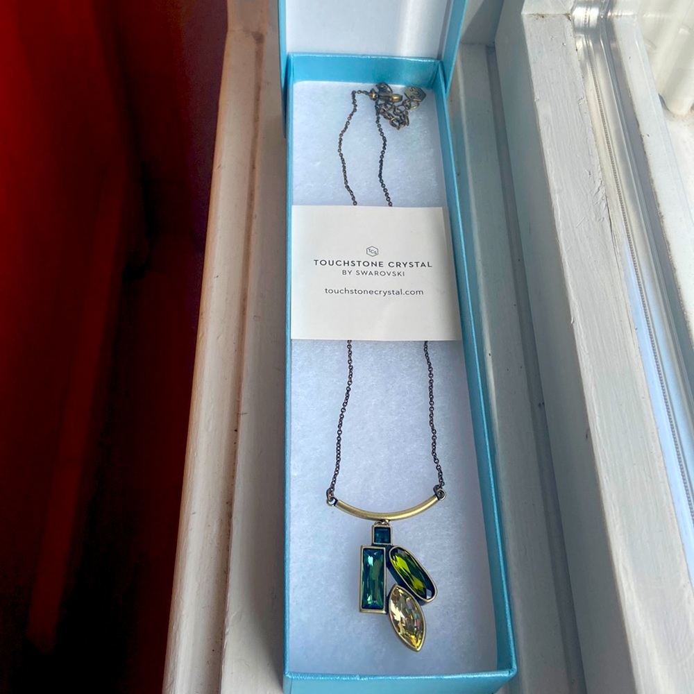 Touchstone crystal by Swarovski necklace